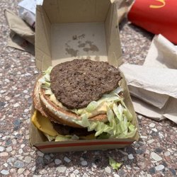 McDonald's - Big Mac exactly as received.