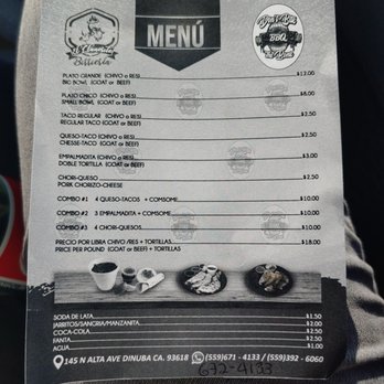 El Llanerito Birrieria - Menu - Food Trucks Near Me - Visalia, California