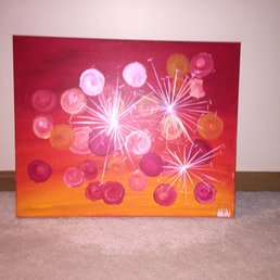 Dandelion Daze (I did w/out stems for more of a fireworks type of image)