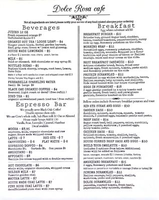 Menu photo 2 Dolce Rosa Cafe Santa Rosa, CA