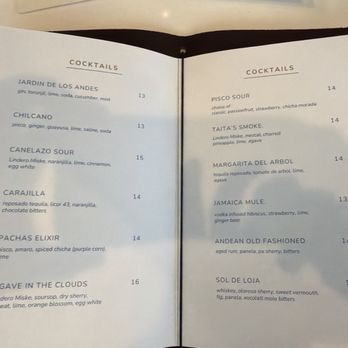 Mercado Restaurant - Drink menu - Peruvian Near Me - Worcester, Massachusetts