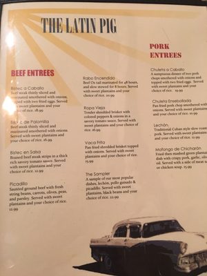 Menu photo 2 The Latin Pig Cuban Restaurant Plano, TX Menu photo 2 The Latin Pig Cuban Restaurant Plano, TX