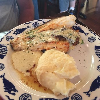 Sandbar & Grille - Stuffed flounder with crab cake. - Seafood Near Me - Buxton, North Carolina Sandbar & Grille - Stuffed flounder with crab cake. - Seafood Near Me - Buxton, North Carolina