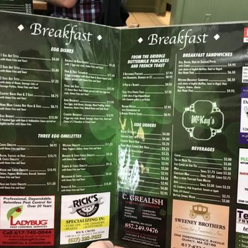 Mckay's Breakfast & Lunch - Breakfast & Brunch Near Me - Quincy, Massachusetts