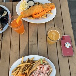 Cap'n Jack's Restaurant - Lobster Salad Roll and Fish & Chips