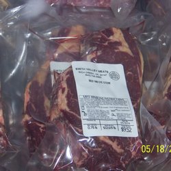 Smith Valley Meats - Rib Eye Steaks! Everything we package is vacuum sealed, labeled, and USDA certified!