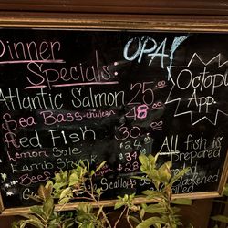 Kostas Cafe - Todays specials (fish delivered ev 48hrs)