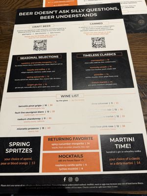 Menu photo 2 Village Brewing Company Somerville, NJ