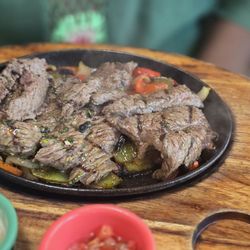 Steak fajitas