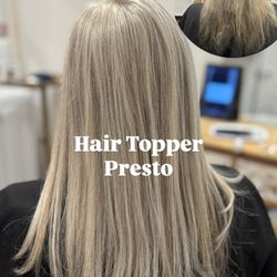 Presto Hair Topper KTips Extensions Salon Suite - Yes grey toppers exist all human hair always