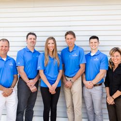 Hudsonville Physical Therapy - Our Staff: Brian (PT), Mason (PT), Lisa (Office Manager), Steve (PT and Business Owner), Mike (PT), Sherri (Receptionist)