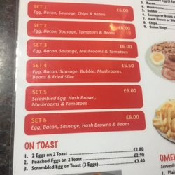 Beeches Cafe - Menu items