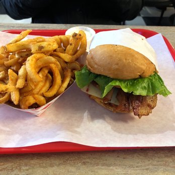 Hegenburger - Bacon burger with curly fries - Burgers Near Me - Oakland, California Hegenburger - Bacon burger with curly fries - Burgers Near Me - Oakland, California