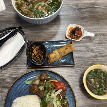 Pho Planet - We ordered Pho Brisket, Shaken Filet Mignon and Egg Rolls. The flavors of everything was great! Welcoming and friendly customer service. - Vietnamese Near Me - Upland, California