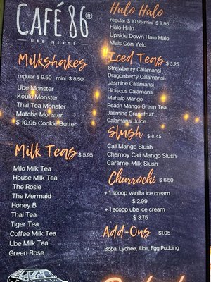 Menu photo 6 Cafe 86 Burbank, CA Menu photo 6 Cafe 86 Burbank, CA