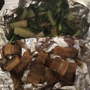 Original Thai - Crispy pork with gai lan - Thai Near Me - Artesia, California Original Thai - Crispy pork with gai lan - Thai Near Me - Artesia, California
