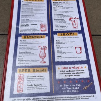 Coaster Saloon - Menu - Beer Bar Near Me - San Diego, California