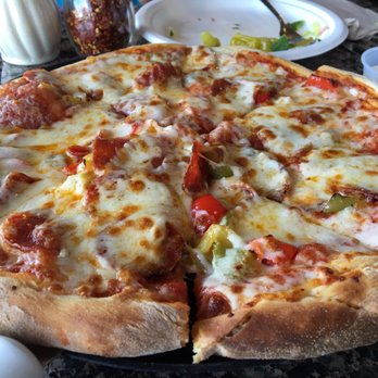 Gina's Pizza - Pepperoni & peppers pizza. - Italian Near Me - Costa Mesa, California