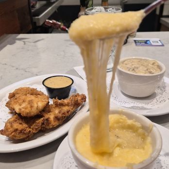 Screen Door - PDX - Chicken tenders and cheese grits - Southern Near Me - Portland, Oregon Screen Door - PDX - Chicken tenders and cheese grits - Southern Near Me - Portland, Oregon