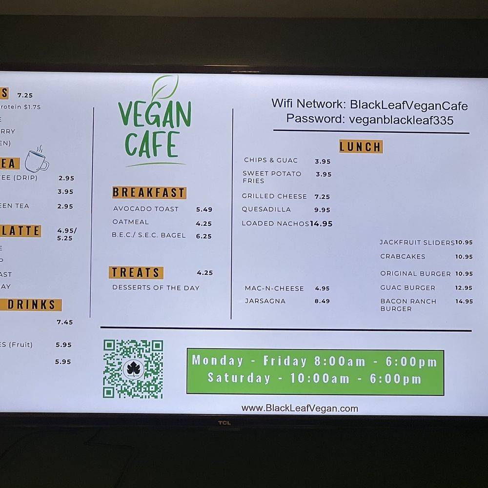 Black Leaf Vegan - Menu - Vegan Near Me - Indianapolis, Indiana Black Leaf Vegan - Menu - Vegan Near Me - Indianapolis, Indiana