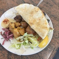 Sultan Market - Mix BBQ, lamb and chicken skewer plate ($19.99)