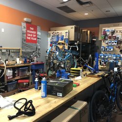 Spokes At South Mountain - Bike shop work area.