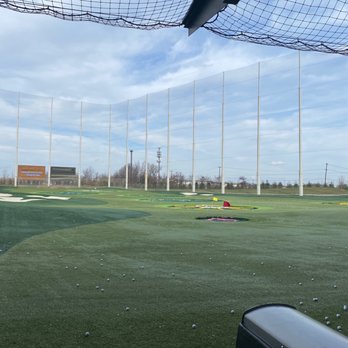 Topgolf - Top golf bay from the bottom level - New American Near Me - Edison, New Jersey Topgolf - Top golf bay from the bottom level - New American Near Me - Edison, New Jersey