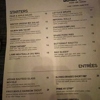 The Black Sheep - Menu 1/2026 - Cocktail Bars Near Me - Las Vegas, Nevada