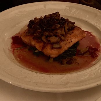 Scalini Fedeli - Mushroom and Black Truffle crusted Arctic Char - Italian Near Me - New York, New York
