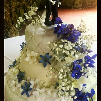 The Dancing Palate - Elegant 3 tier wedding cake created and designed by The Dancing Palate pastry kitchen - Caterers Near Me