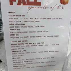 O's Donuts - Fall Special Donuts