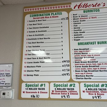 Hilberto's Mexican Food - Menu - Mexican Near Me - Santee, California
