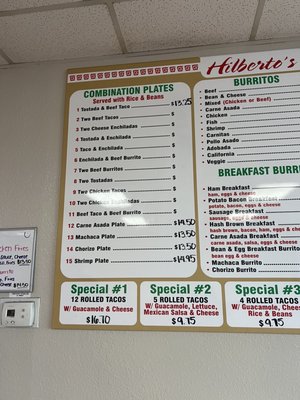 Menu photo 1 Hilberto's Mexican Food Santee, CA