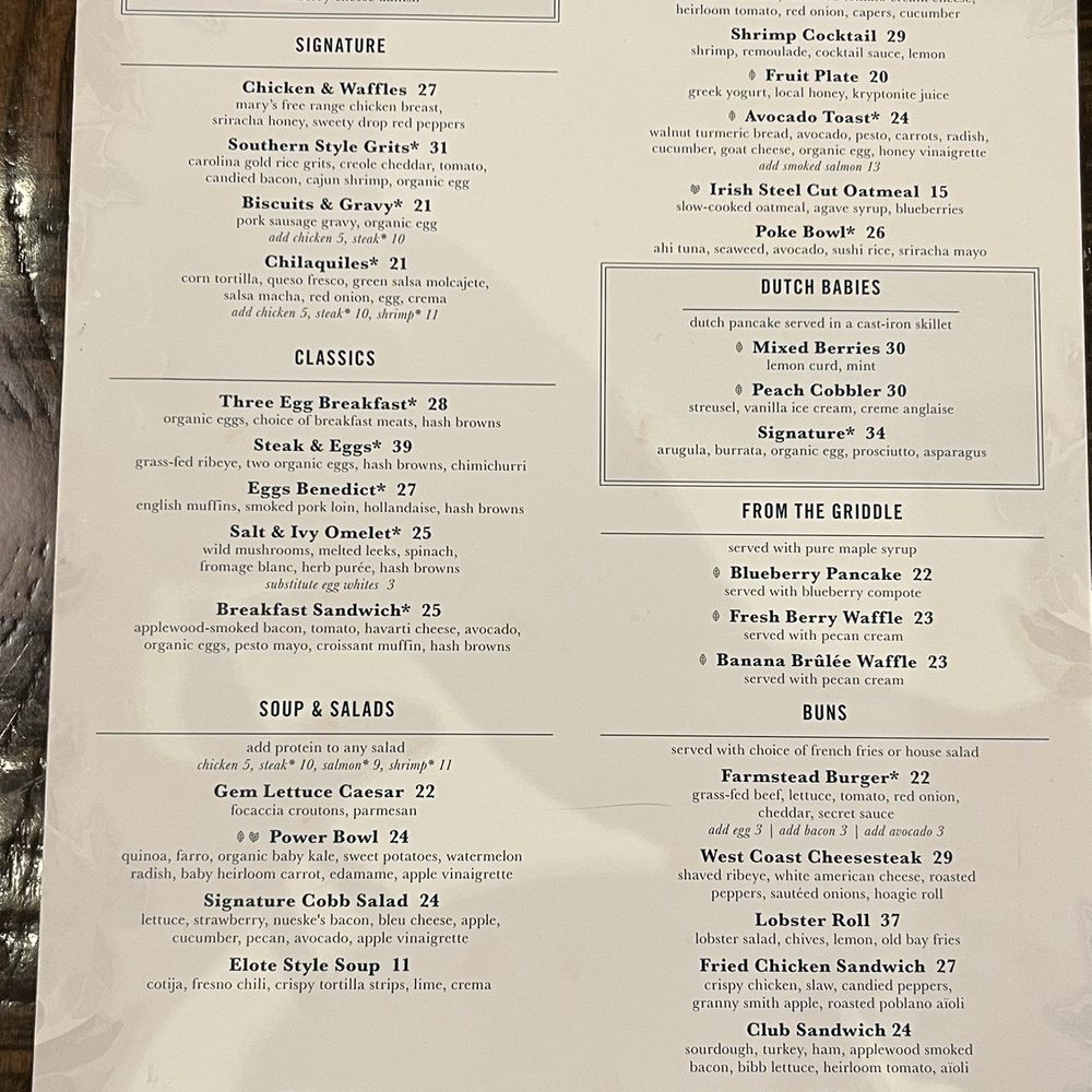 Salt & Ivy - Menu - New American Near Me - Las Vegas, Nevada Salt & Ivy - Menu - New American Near Me - Las Vegas, Nevada