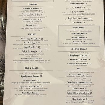 Salt & Ivy - Menu - New American Near Me - Las Vegas, Nevada
