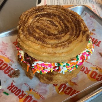 Taco Rock - Churro ice cream sandwich - Tacos Near Me - Arlington, Virginia Taco Rock - Churro ice cream sandwich - Tacos Near Me - Arlington, Virginia