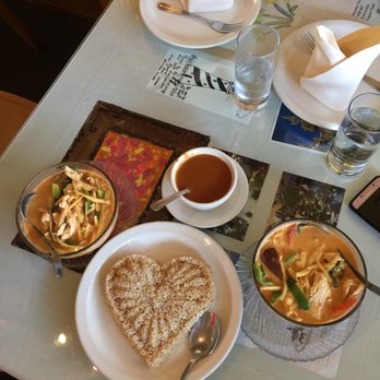 Thai Dish Cuisine - Beautiful presentation & delicious food- a terrific late lunch. Red curry with a side of peanut sauce to mix in! - Thai Near Me - Silverton, Oregon Thai Dish Cuisine - Beautiful presentation & delicious food- a terrific late lunch. Red curry with a side of peanut sauce to mix in! - Thai Near Me - Silverton, Oregon