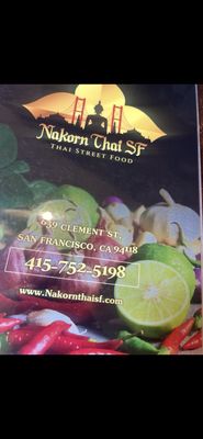 Menu photo 2 Nakorn Thai SF San Francisco, CA Menu photo 2 Nakorn Thai SF San Francisco, CA