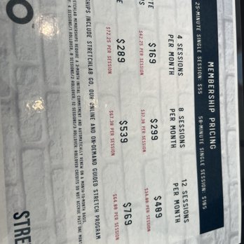StretchLab - Sorry I'm unable to rotate but this is membership pricing. - Fitness & Instruction Near Me - Huntersville, North Carolina StretchLab - Sorry I'm unable to rotate but this is membership pricing. - Fitness & Instruction Near Me - Huntersville, North Carolina