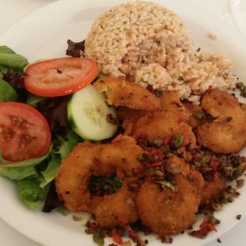 Loving Hut - Spicy Cha Cha Shrimp with Brown Rice...delicious! - Vegan Near Me - Orange, California Loving Hut - Spicy Cha Cha Shrimp with Brown Rice...delicious! - Vegan Near Me - Orange, California