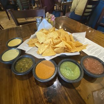 Eldorado Cafe - Salsa sampler - Mexican Near Me - Austin, Texas Eldorado Cafe - Salsa sampler - Mexican Near Me - Austin, Texas