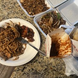 Mandarin Chef - Chow mein, Mongolian beef and orange chicken.