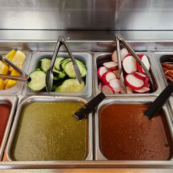 Karina’s Mexican Kitchen - Salsa bar... salsas didn't have heat but had good flavor. - Mexican Near Me - Bullhead City, Arizona Karina’s Mexican Kitchen - Salsa bar... salsas didn't have heat but had good flavor. - Mexican Near Me - Bullhead City, Arizona