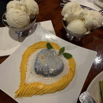 My Thai Kitchen - Mango Sticky Rice & Mango with coconut ice cream - Thai Near Me - Roseville, California My Thai Kitchen - Mango Sticky Rice & Mango with coconut ice cream - Thai Near Me - Roseville, California