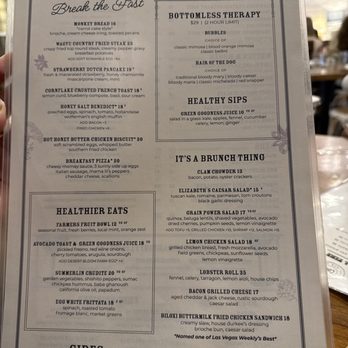 Honey Salt - Brunch Menu - New American Near Me - Las Vegas, Nevada