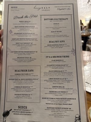 Menu photo 1 Honey Salt Las Vegas, NV