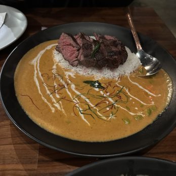 Hanuman Thai Eatery - Panang curry with steak - Thai Near Me - Costa Mesa, California