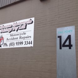Melbourne Motorcycle Fairings - The Raleigh Street entrance.