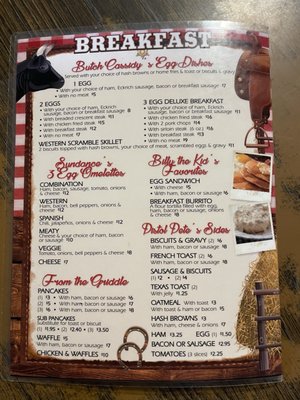 Menu photo 1 Howell's Western Cafe Springtown, TX