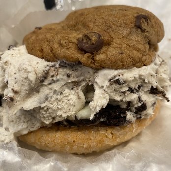Cookie Monstah - Oreo ice cream sandwich with chocolate chip and sugar cookies - Ice Cream & Frozen Yogurt Near Me - Needham, Massachusetts